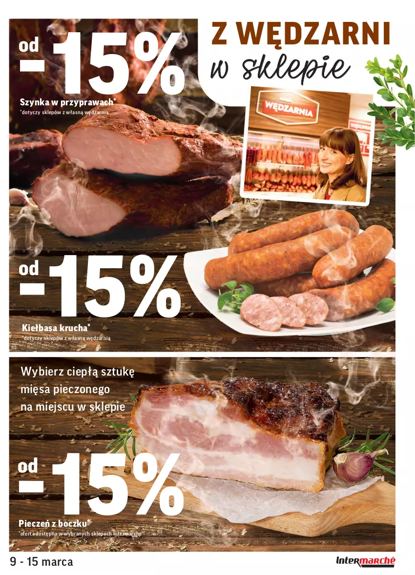 Gazetka promocyjna Intermarche - ważna 09.03 do 15.03.2021 - strona 11 - produkty: Kiełbasa, Kiełbasa krucha, Piec, Szynka