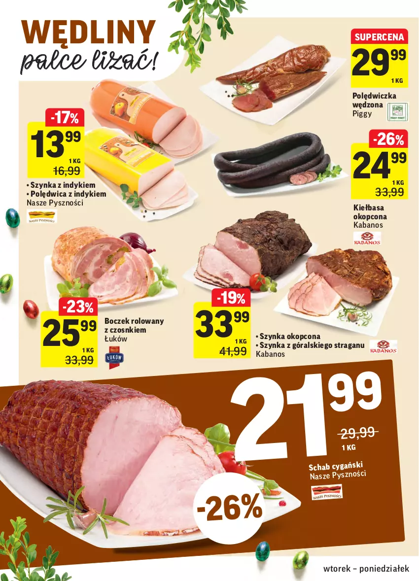 Gazetka promocyjna Intermarche - ważna 09.03 do 15.03.2021 - strona 14 - produkty: Boczek, Kabanos, Kiełbasa, Polędwica, Szynka