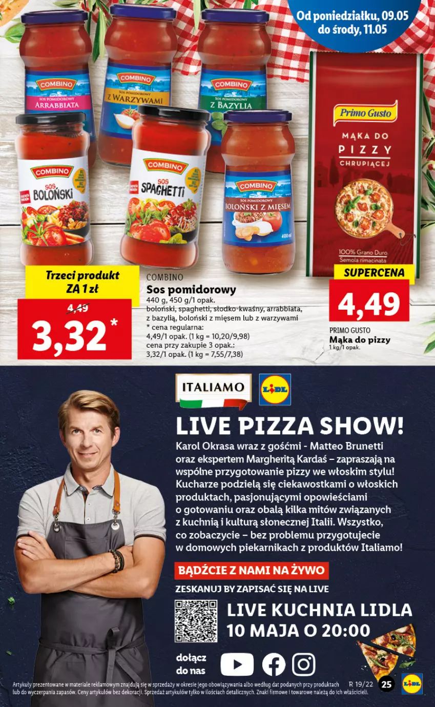 Gazetka promocyjna Lidl - GAZETKA - ważna 09.05 do 11.05.2022 - strona 25 - produkty: Bazyl, Kuchnia, Mąka, Piekarnik, Sos, Sos pomidorowy, Spaghetti, Warzywa