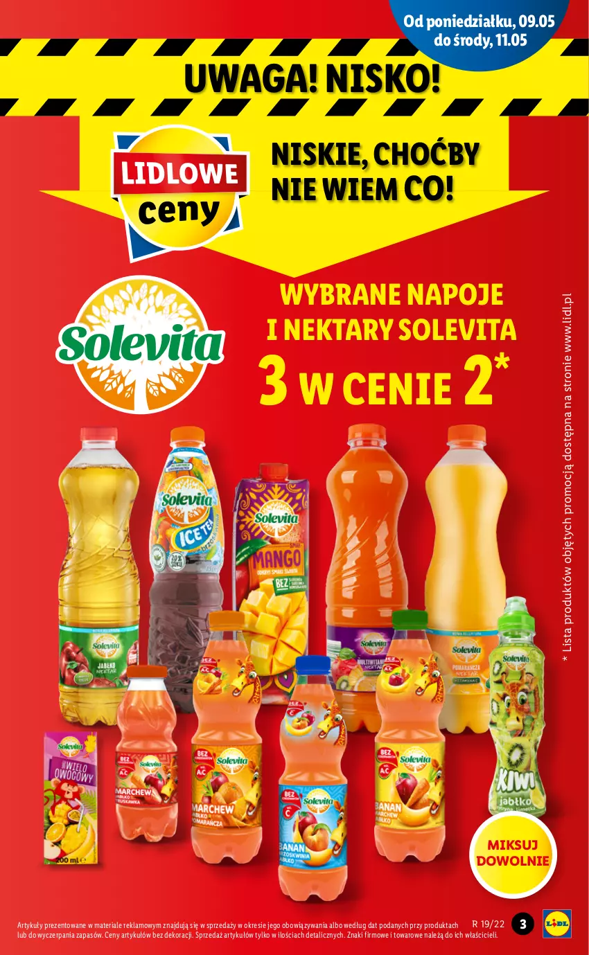 Gazetka promocyjna Lidl - GAZETKA - ważna 09.05 do 11.05.2022 - strona 3 - produkty: Napoje, Nektar, Waga