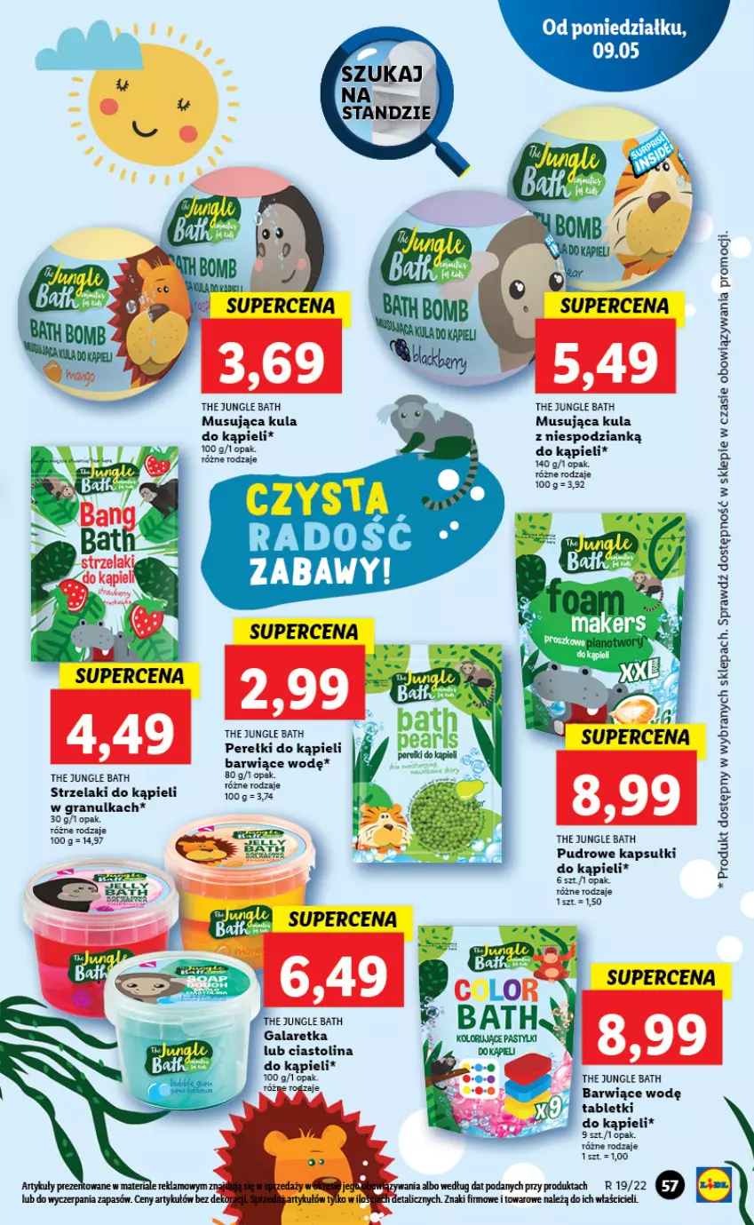 Gazetka promocyjna Lidl - GAZETKA - ważna 09.05 do 11.05.2022 - strona 57 - produkty: Gala, Galaretka, Gra, Kula do kąpieli, Mus, Tablet