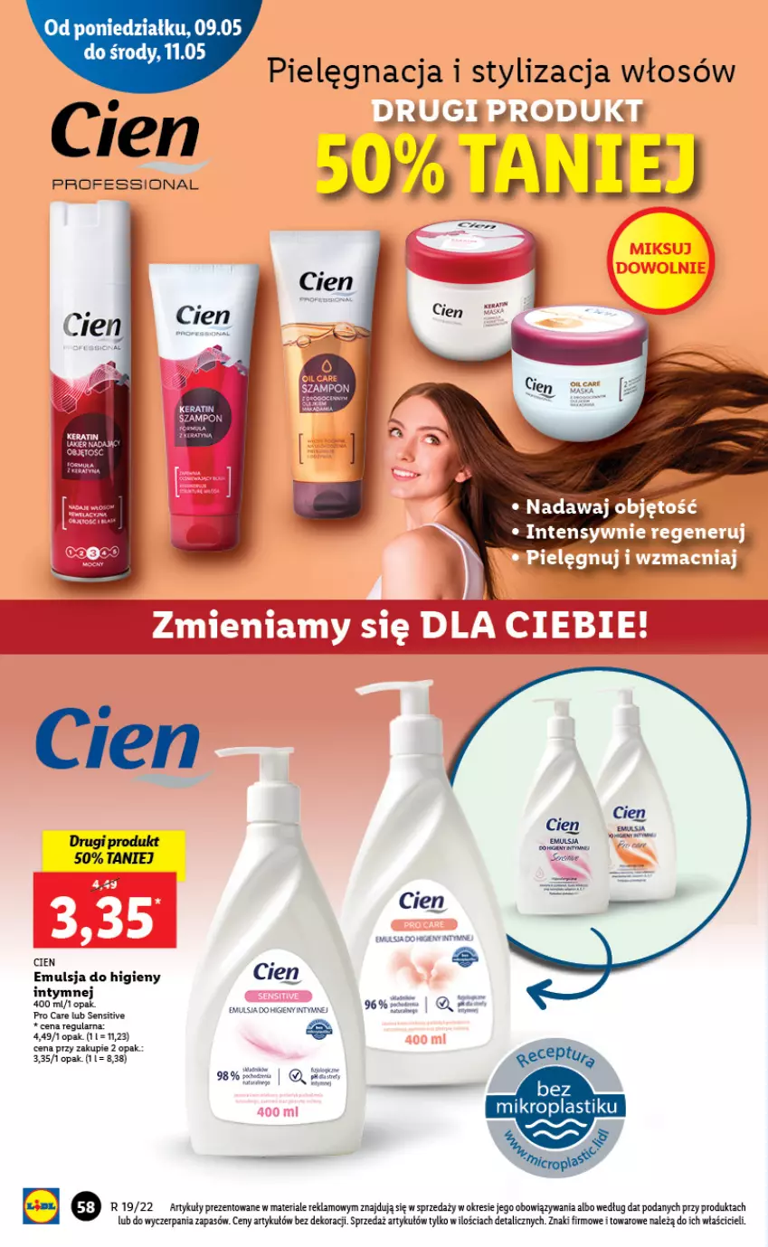 Gazetka promocyjna Lidl - GAZETKA - ważna 09.05 do 11.05.2022 - strona 58 - produkty: Emulsja, Fa