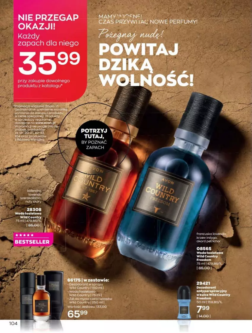 Gazetka promocyjna Avon - Katalog Avon online 4/2021 - ważna 01.04 do 30.04.2021 - strona 104 - produkty: Dezodorant, Fa, Kolendra, Woda, Woda toaletowa