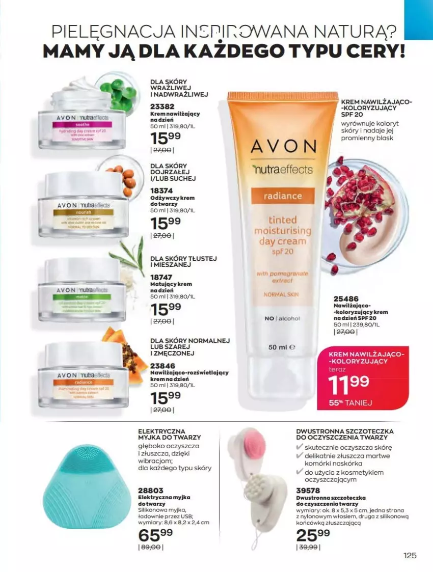 Gazetka promocyjna Avon - Katalog Avon online 4/2021 - ważna 01.04 do 30.04.2021 - strona 125 - produkty: Gra, Granat, Krem na dzień, Krem nawilżający, Szczoteczka