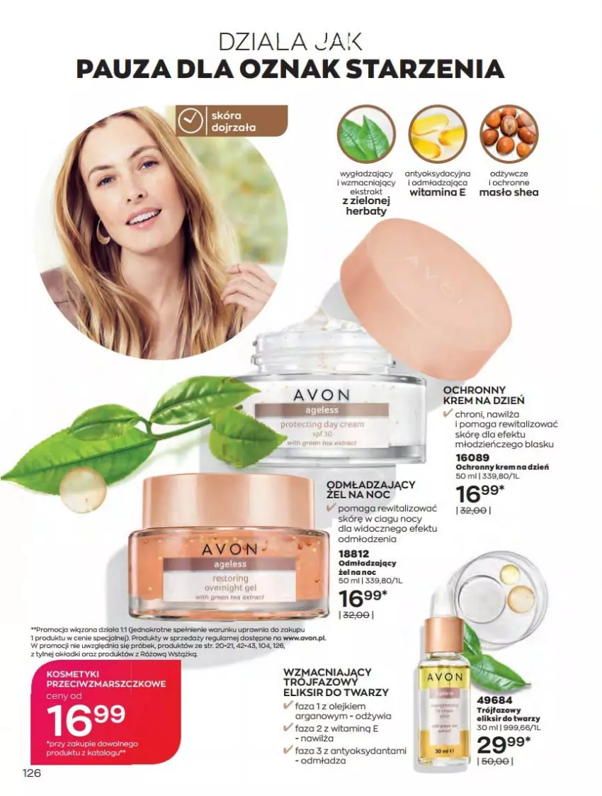 Gazetka promocyjna Avon - Katalog Avon online 4/2021 - ważna 01.04 do 30.04.2021 - strona 126 - produkty: Eliksir do twarzy, Fa, Gra, Krem na dzień, Mars, Masło, Materac, Olej, Tera