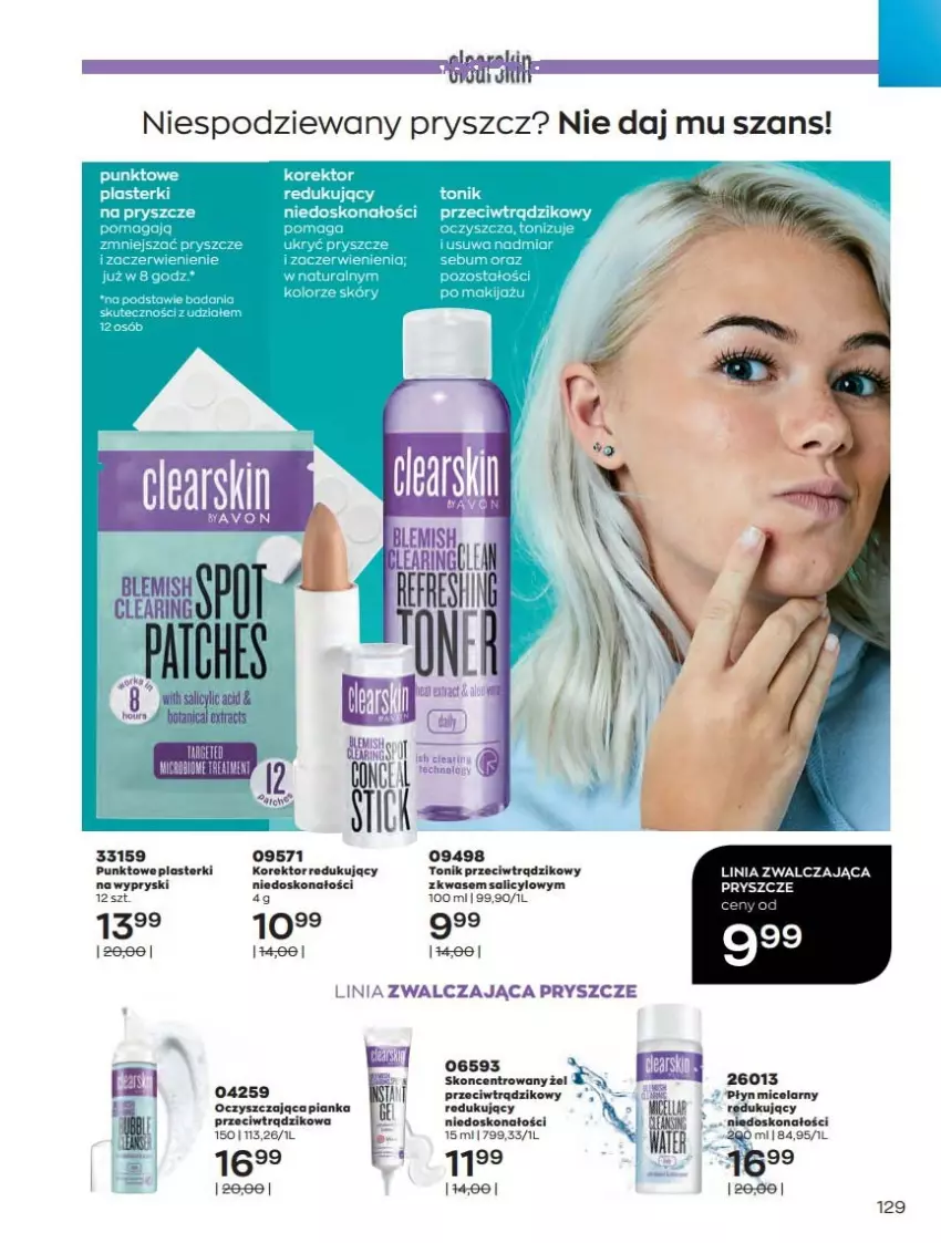 Gazetka promocyjna Avon - Katalog Avon online 4/2021 - ważna 01.04 do 30.04.2021 - strona 129 - produkty: Fa, Koc, Plasterki, Płyn micelarny, Tonik