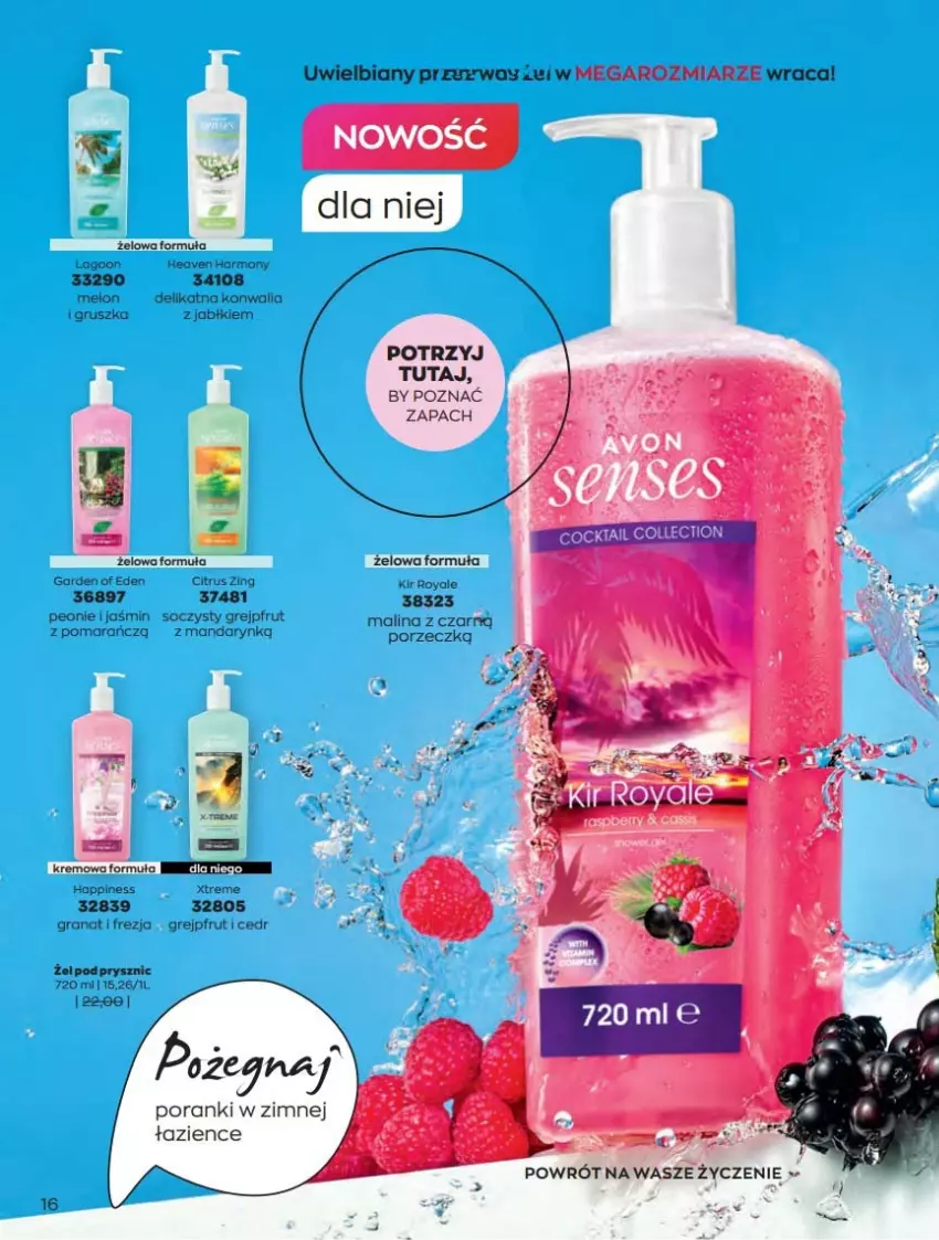 Gazetka promocyjna Avon - Katalog Avon online 4/2021 - ważna 01.04 do 30.04.2021 - strona 16 - produkty: Gra, Granat, Grejpfrut, Melon, Por