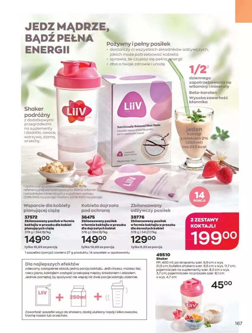 Gazetka promocyjna Avon - Katalog Avon online 4/2021 - ważna 01.04 do 30.04.2021 - strona 167 - produkty: Fa, Mięta, Napój, Owoce, Por, Sok, Warzywa, Zdrowie