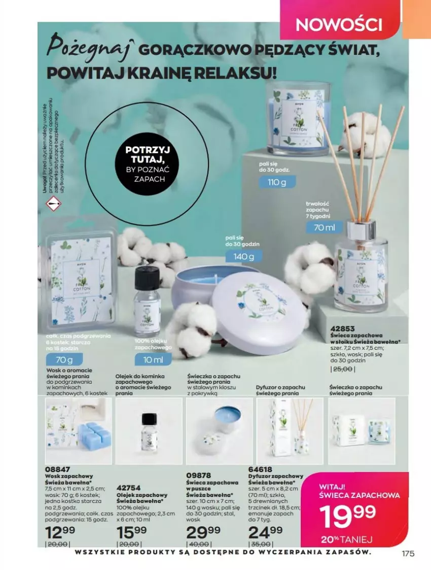 Gazetka promocyjna Avon - Katalog Avon online 4/2021 - ważna 01.04 do 30.04.2021 - strona 175 - produkty: Dyfuzor zapachowy, Inka, Olej, Piec, Stek, Wełna