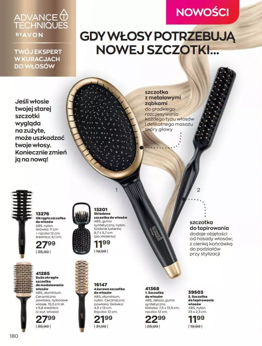 Gazetka promocyjna Avon - Katalog Avon online 4/2021 - ważna 01.04 do 30.04.2021 - strona 180 - produkty: Moda, Szczotka, Szczotka do włosów