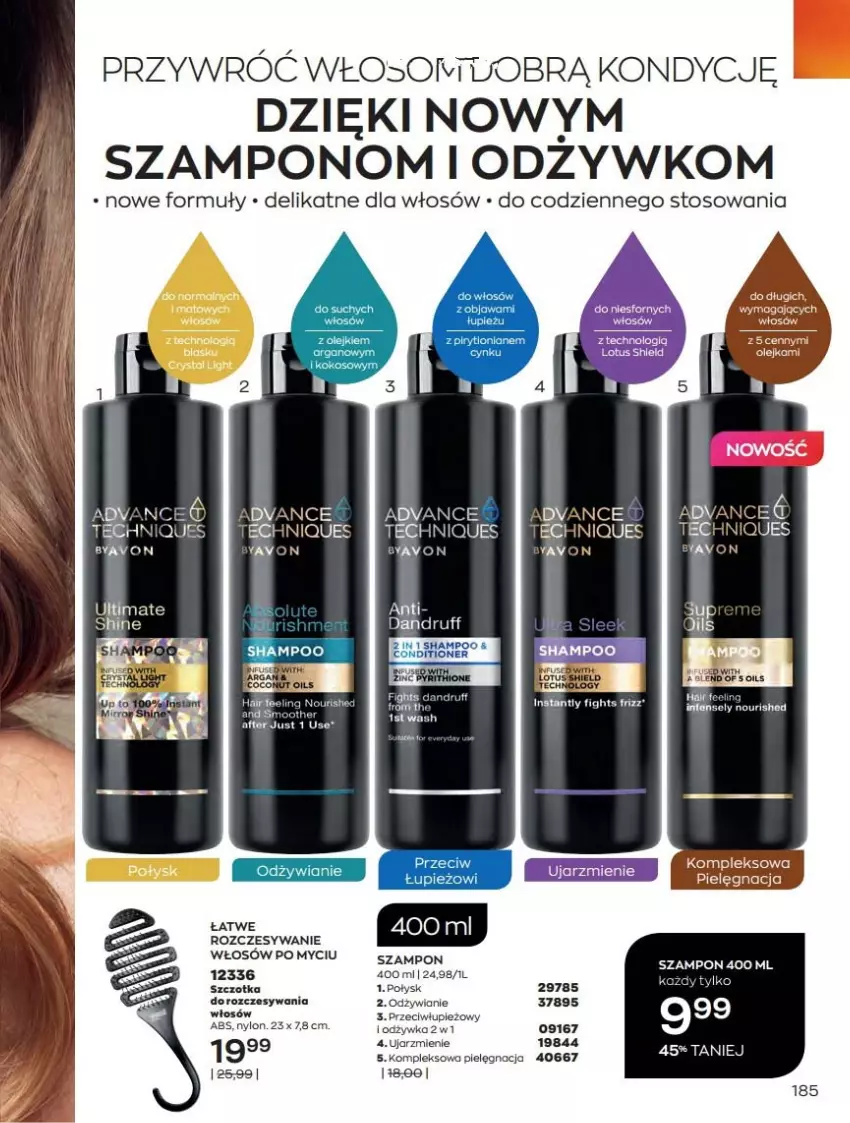 Gazetka promocyjna Avon - Katalog Avon online 4/2021 - ważna 01.04 do 30.04.2021 - strona 185 - produkty: LG, Szampon