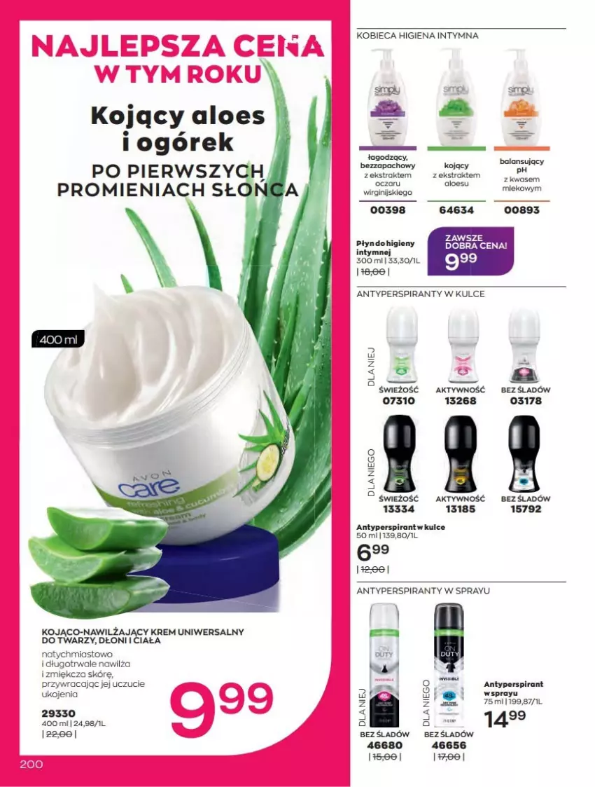 Gazetka promocyjna Avon - Katalog Avon online 4/2021 - ważna 01.04 do 30.04.2021 - strona 200 - produkty: Antyperspirant, Buty, Krem uniwersalny, Ogórek