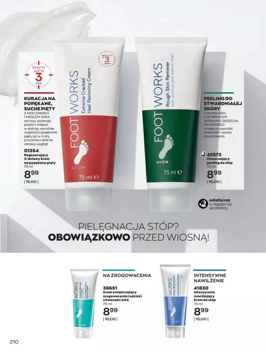 Gazetka promocyjna Avon - Katalog Avon online 4/2021 - ważna 01.04 do 30.04.2021 - strona 210 - produkty: Krem do stóp, LG, Wasa