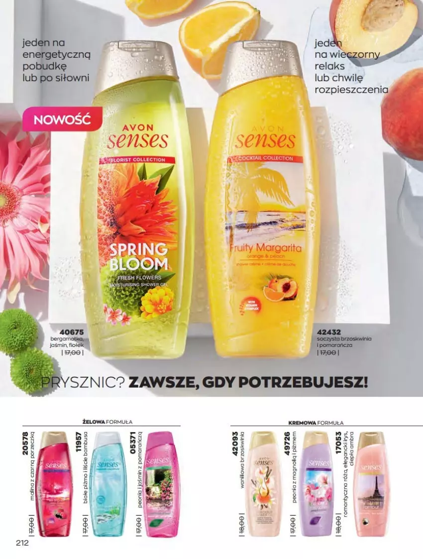 Gazetka promocyjna Avon - Katalog Avon online 4/2021 - ważna 01.04 do 30.04.2021 - strona 212 - produkty: Por, Róża, Senses