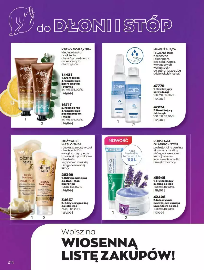 Gazetka promocyjna Avon - Katalog Avon online 4/2021 - ważna 01.04 do 30.04.2021 - strona 214 - produkty: Alkohole, Kosz, Maska, Masło, Peeling, Tera, Top