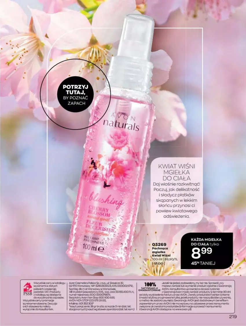 Gazetka promocyjna Avon - Katalog Avon online 4/2021 - ważna 01.04 do 30.04.2021 - strona 219 - produkty: Fa, Kosz, Moda, Top