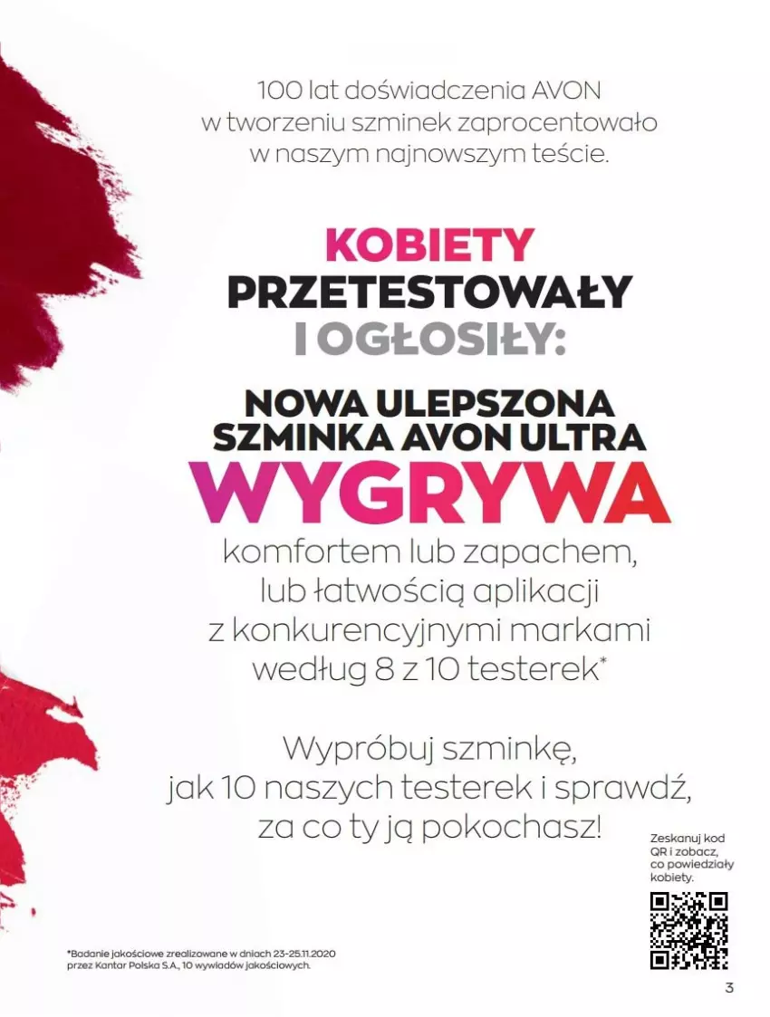 Gazetka promocyjna Avon - Katalog Avon online 4/2021 - ważna 01.04 do 30.04.2021 - strona 3 - produkty: Gry, Inka, Koc, O nas, Szminka