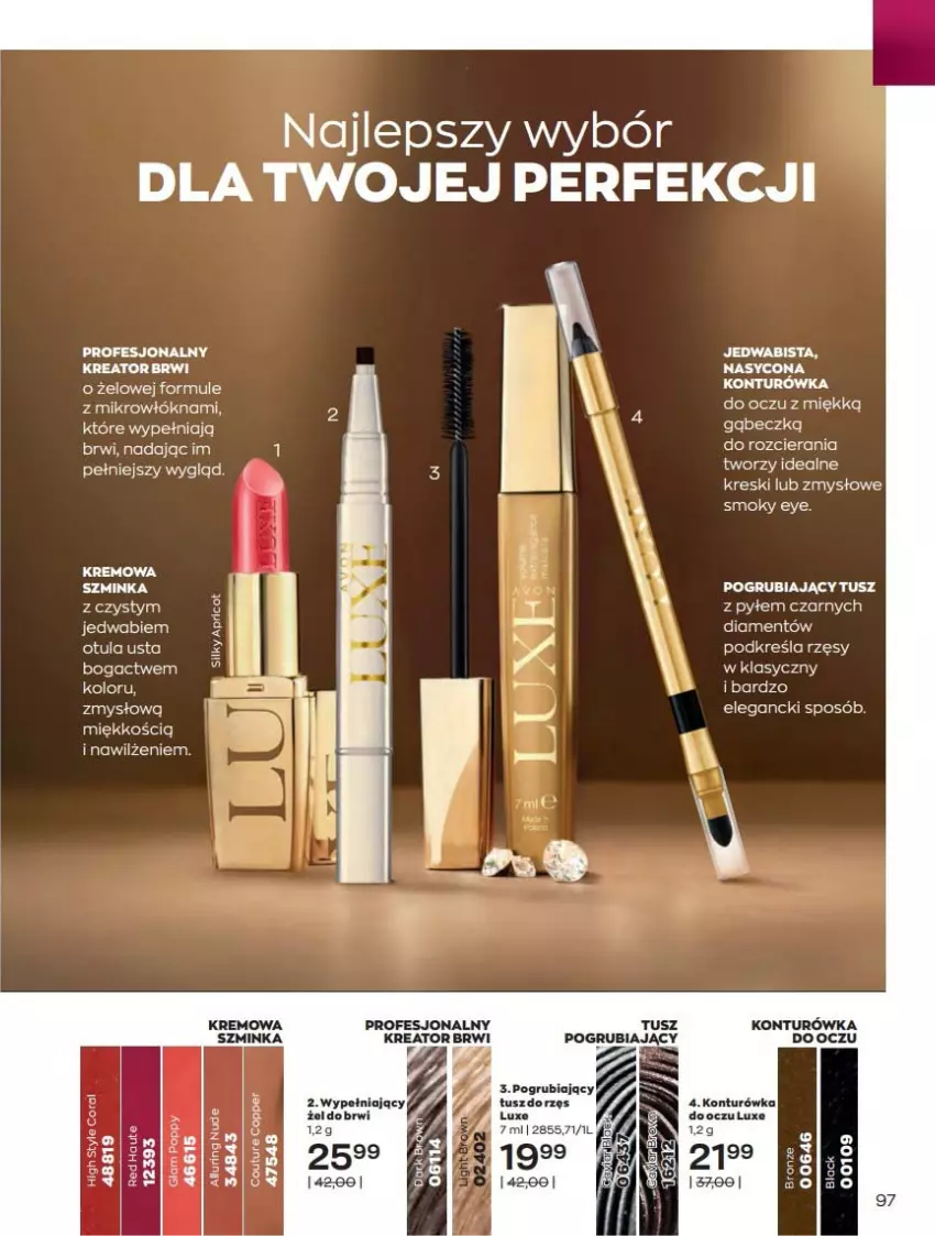 Gazetka promocyjna Avon - Katalog Avon online 4/2021 - ważna 01.04 do 30.04.2021 - strona 97 - produkty: Inka, Mule, Szminka, Tusz