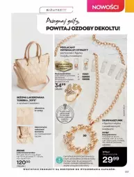 Gazetka promocyjna Avon - Katalog Avon online 4/2021 - Gazetka - ważna od 30.04 do 30.04.2021 - strona 137 - produkty: Torebka, Gin, Naszyjnik, Cynk, Pierścionek, Lakier, Fa