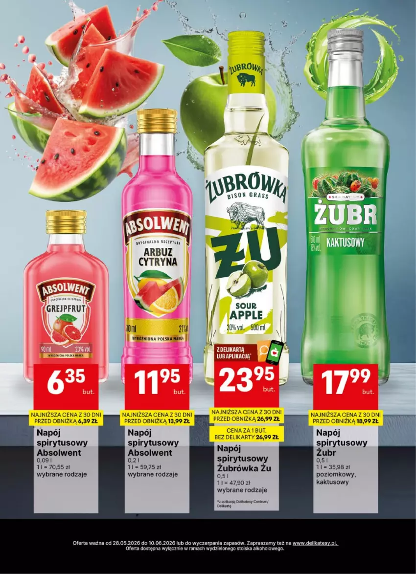 Gazetka promocyjna Delikatesy Centrum - Delibarek DC22-DC23 - ważna 28.05 do 10.06.2026 - strona 15 - produkty: Arbuz, Gin, Kaktus, Napój, Rama, Rum