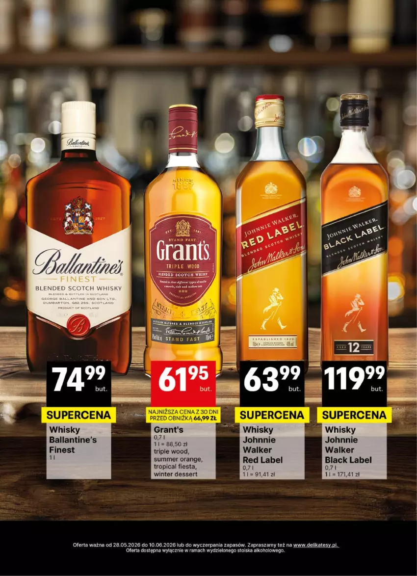 Gazetka promocyjna Delikatesy Centrum - Delibarek DC22-DC23 - ważna 28.05 do 10.06.2026 - strona 17 - produkty: Ballantine's, Lack, Rama, Ser, Tropical, Whisky