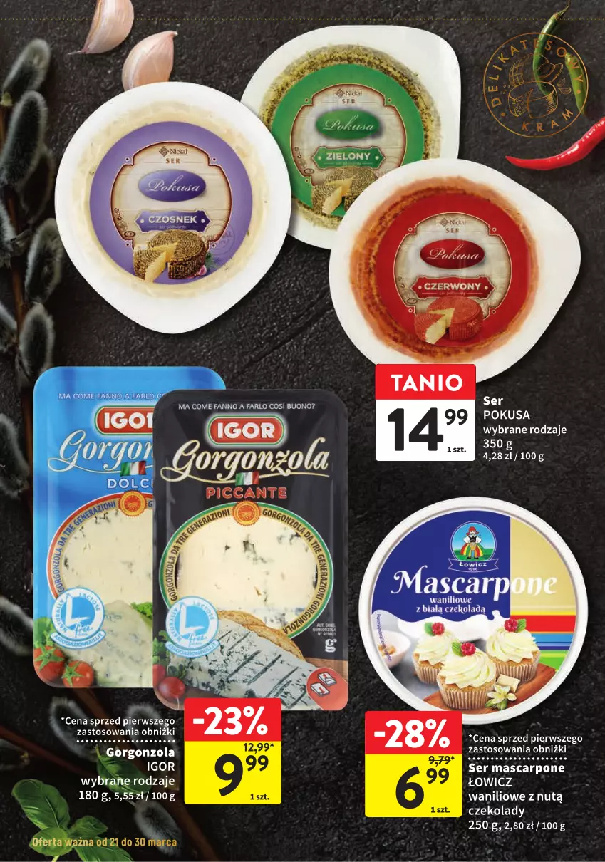 Gazetka promocyjna Intermarche - Gazetka Intermarche - ważna 21.03 do 30.03.2024 - strona 6 - produkty: Fa, Mascarpone, Ser