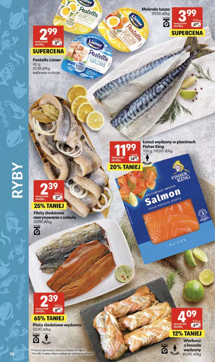 Gazetka promocyjna Delikatesy Centrum - Franczyza DC17 Czwartek - ważna 23.04 do 29.04.2026 - strona 18 - produkty: Koc, Lisner, Pastella, Płaty śledziowe, Sos, Tusz