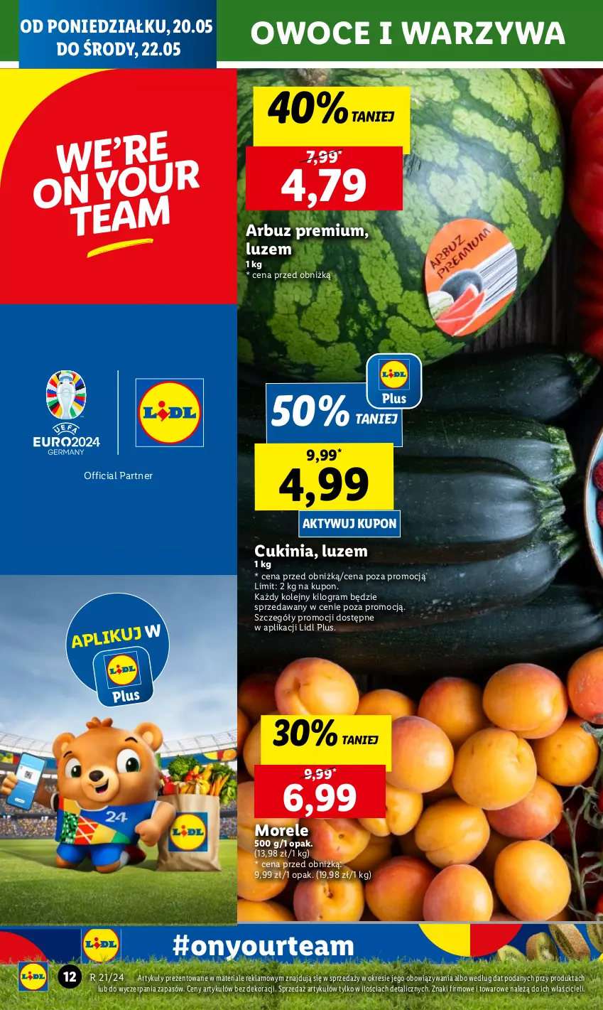 Gazetka promocyjna Lidl - GAZETKA - ważna 20.05 do 22.05.2024 - strona 14 - produkty: Arbuz, Gra, Olej, Owoce, Warzywa