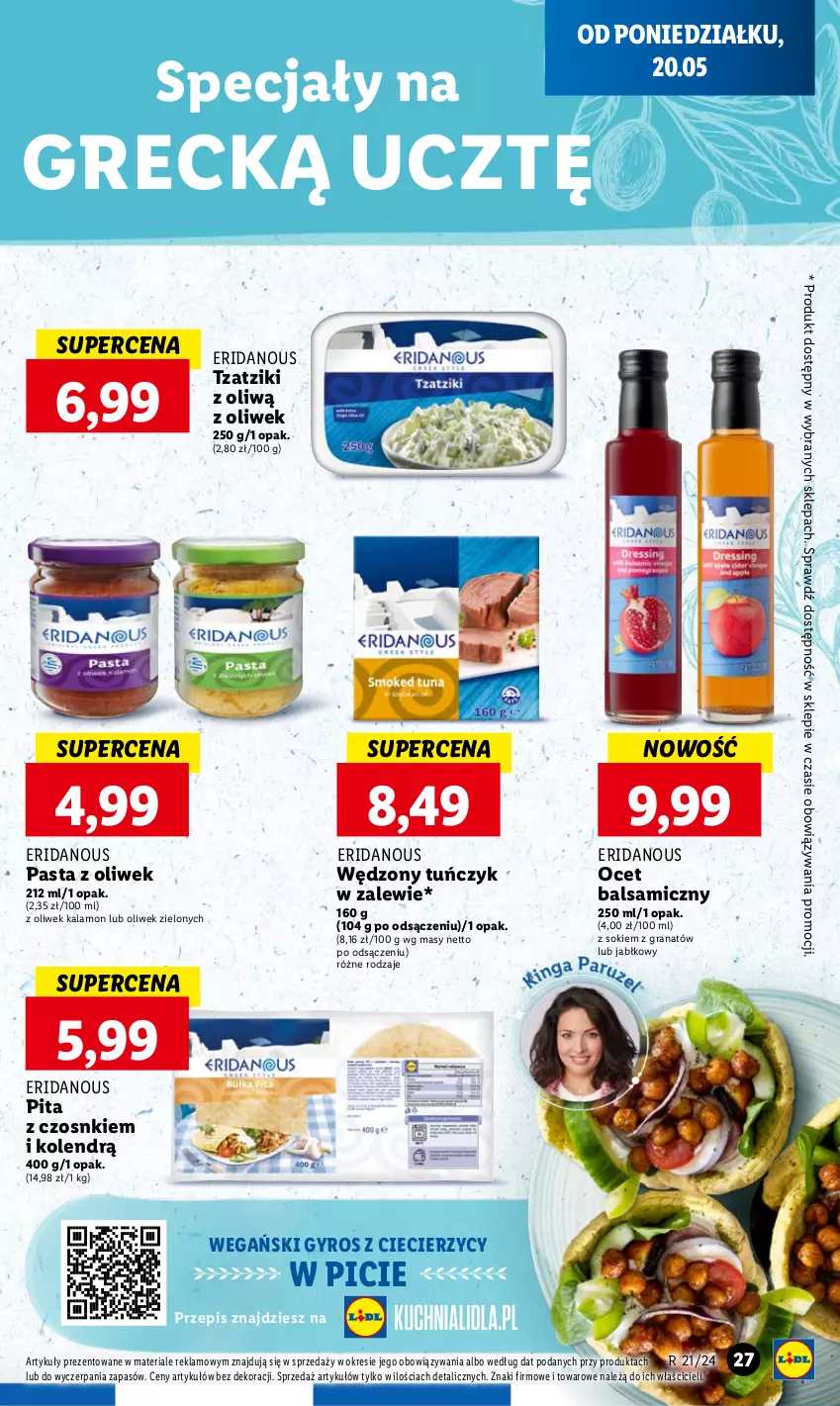 Gazetka promocyjna Lidl - GAZETKA - ważna 20.05 do 22.05.2024 - strona 31 - produkty: Gra, Granat, Gyros, Ocet, Ocet balsamiczny, Sok, Tuńczyk