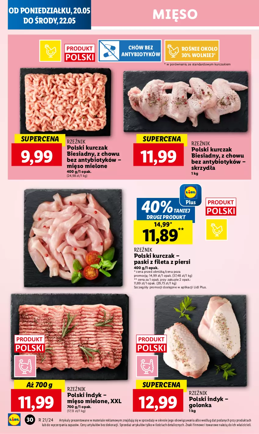 Gazetka promocyjna Lidl - GAZETKA - ważna 20.05 do 22.05.2024 - strona 34 - produkty: Kurczak, Mięso, Mięso mielone, Por