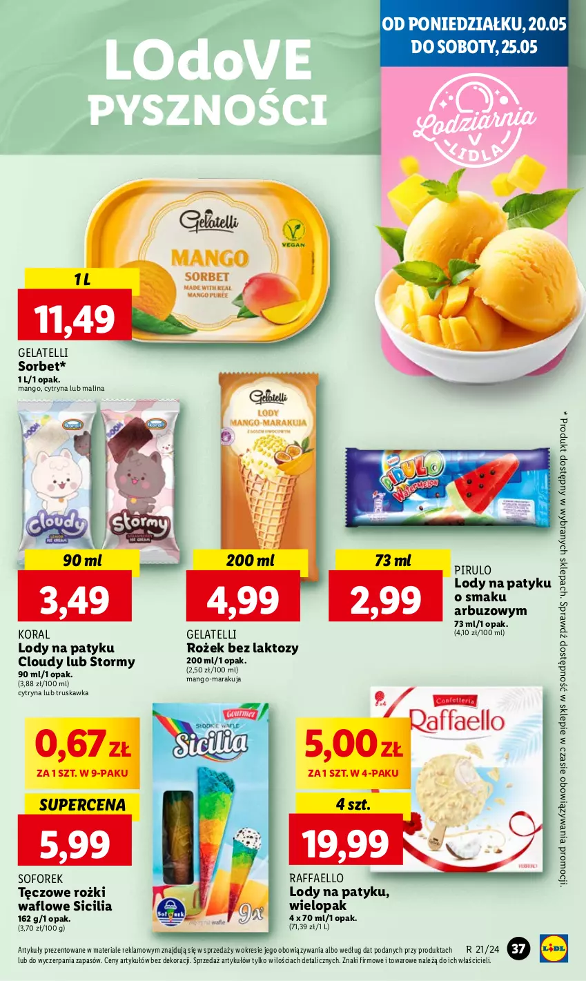 Gazetka promocyjna Lidl - GAZETKA - ważna 20.05 do 22.05.2024 - strona 41 - produkty: Arbuz, Dove, Fa, Lody, Mango, Raffaello