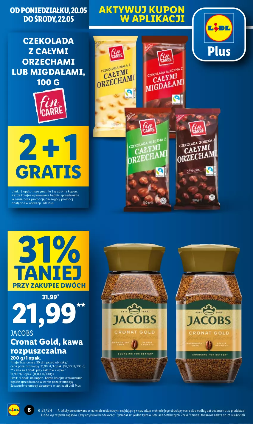 Gazetka promocyjna Lidl - GAZETKA - ważna 20.05 do 22.05.2024 - strona 6 - produkty: Czekolada, Gra, Jacobs, Kawa, Kawa rozpuszczalna, Olej