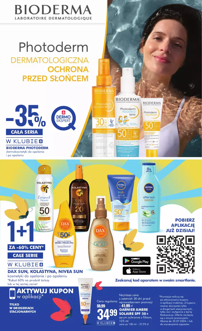 Gazetka promocyjna Super Pharm - Gazetka - ważna 11.07 do 25.07.2024 - strona 19 - produkty: Bioderma, DAX, Garnier, Mobil, Nivea, Rum, Ser, Serum, Smartfon