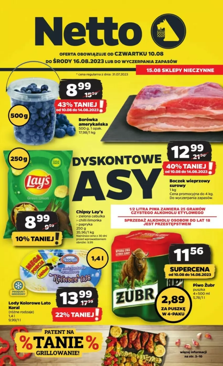 Gazetka promocyjna Netto - ważna 10.08 do 16.08.2023 - strona 1 - produkty: Gra, Piwa