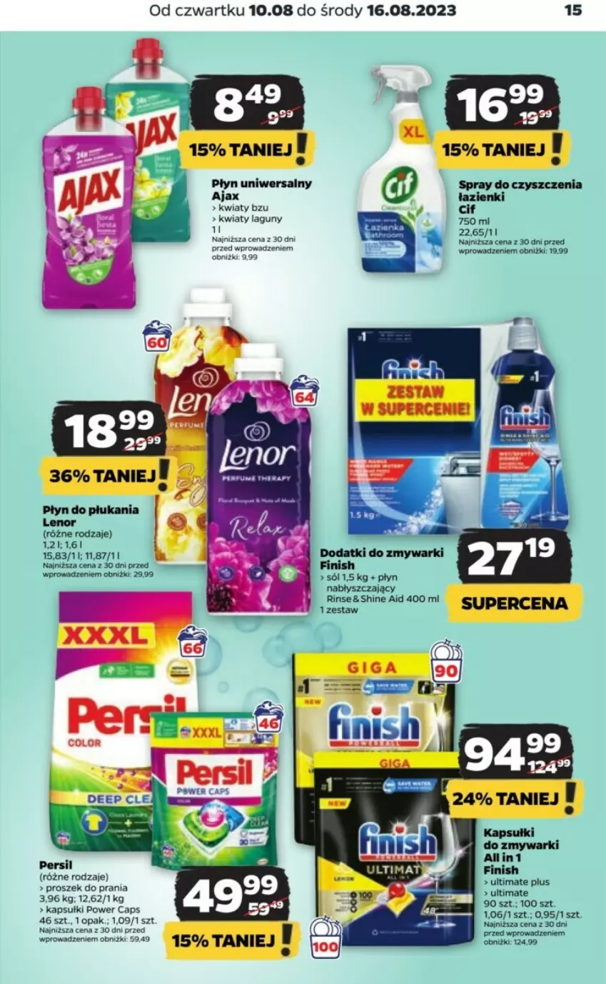 Gazetka promocyjna Netto - ważna 10.08 do 16.08.2023 - strona 7 - produkty: Lenor, Płyn do płukania, Spray do czyszczenia