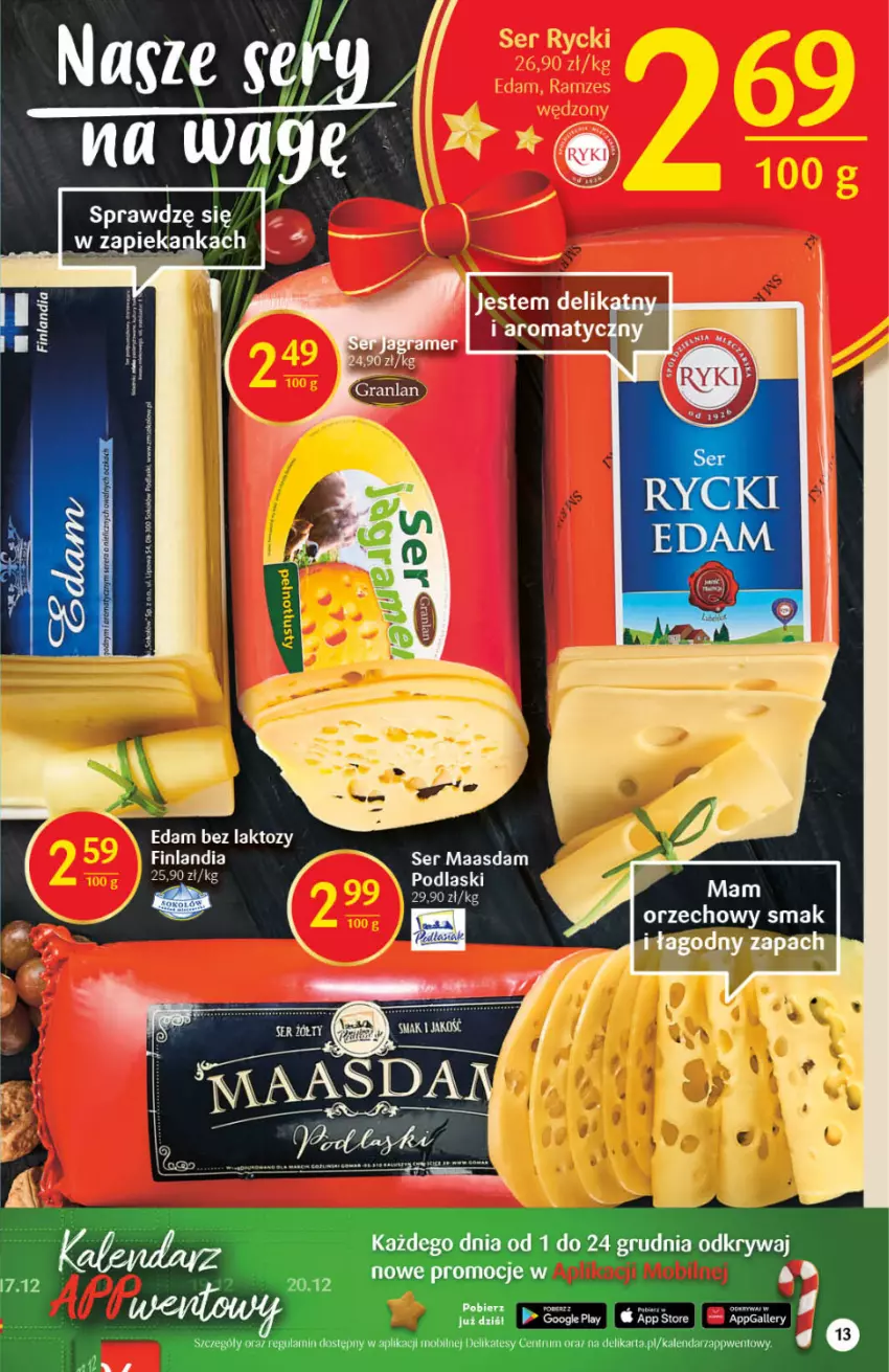 Gazetka promocyjna Delikatesy Centrum - Gazetka DC49 n. fresh - ważna 09.12 do 15.12.2021 - strona 13 - produkty: Finlandia, Gra, Kalendarz, Maasdam, Młot, Mobil, Podlaski, Rum, Ser, Sok, Sokołów