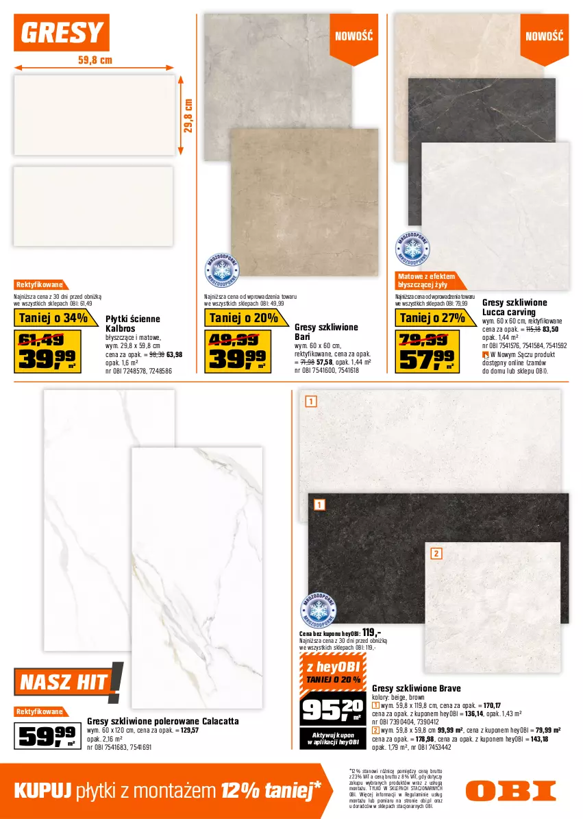 Gazetka promocyjna Obi - Gazetka OBI - ważna 11.03 do 24.03.2026 - strona 13 - produkty: Firana, Gres, Poduszka, Roleta, Szyna, Szyny, Zasłona