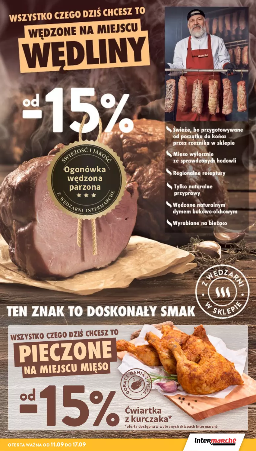 Gazetka promocyjna Intermarche - Gazetka Intermarche - ważna 11.09 do 17.09.2025 - strona 15 - produkty: Kurczak, Ogonówka