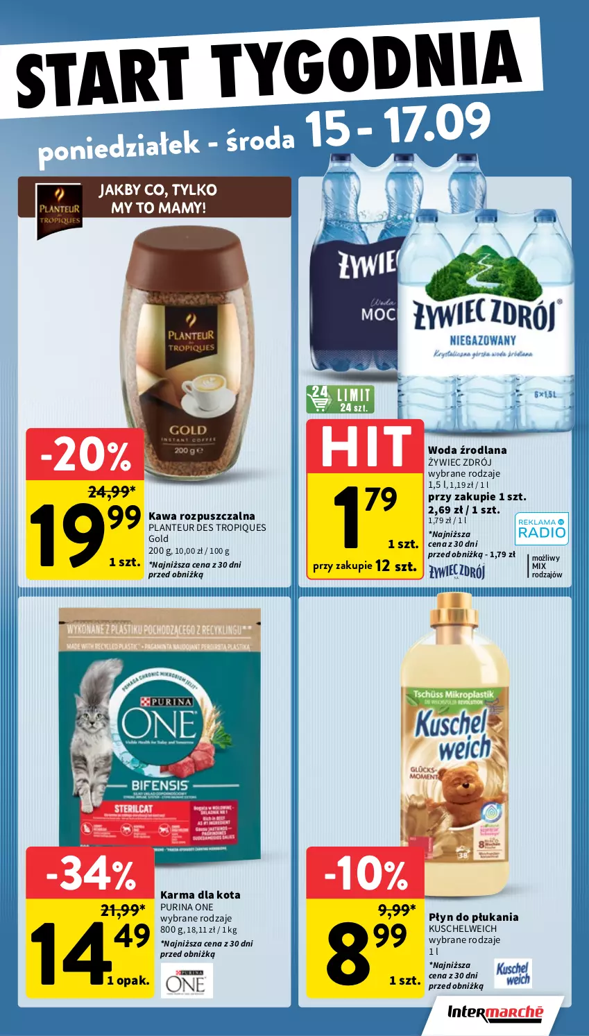 Gazetka promocyjna Intermarche - Gazetka Intermarche - ważna 11.09 do 17.09.2025 - strona 39 - produkty: Kawa, Kawa rozpuszczalna, LANA, Płyn do płukania, Pur, Purina, Woda