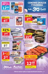 Gazetka promocyjna Auchan - Gazetka 30 Lat Supermarket Auchan - Gazetka - ważna od 20.05 do 20.05.2026 - strona 5 - produkty: Mozzarella, Ser, Gry, Tortilla, Lody, Morliny, Boczek, Lurpak, Deser, Masło, Fa