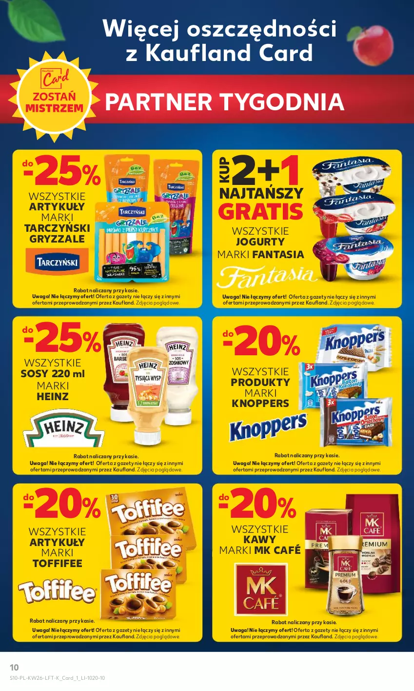 Gazetka promocyjna Kaufland - Gazetka tygodnia - ważna 29.06 do 05.07.2023 - strona 10 - produkty: Fa, Fanta, Gra, Gry, Heinz, Jogurt, Knoppers, Sos, Tarczyński, Toffifee, Waga