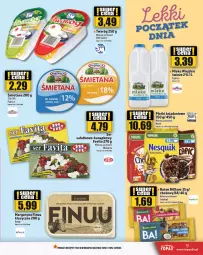 Gazetka promocyjna Topaz - Gazetka - Gazetka - ważna od 07.02 do 07.02.2024 - strona 9 - produkty: Top, Sos, Ser, NBA, Ba!, Favita, Piątnica, Mlekovita, Sałat, Vita C, Margaryna, Ser sałatkowo-kanapkowy, Baton, Danio, Finuu, Olej, Bakalland, Mleko, Fa