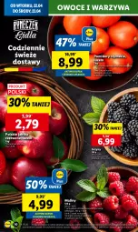 Gazetka promocyjna Lidl - GAZETKA - Gazetka - ważna od 23.04 do 23.04.2025 - strona 12 - produkty: Warzywa, Jeżyny, Maliny, Owoce, Pomidory, Jabłka
