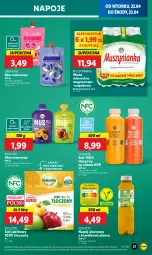 Gazetka promocyjna Lidl - GAZETKA - Gazetka - ważna od 23.04 do 23.04.2025 - strona 39 - produkty: Warzywa, Sok, Por, Mus, Ananas, Kawa, Napoje, Sok jabłkowy, Muszynianka, Woda mineralna, Woda, Mango, Napój, Melon, Magnez, HP