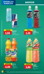 Gazetka promocyjna Lidl - GAZETKA - Gazetka - ważna od 23.04 do 23.04.2025 - strona 40 - produkty: Red Bull, Ice tea, Napoje, Napój izotoniczny, Tymbark, Limonka, Napój, Nestea