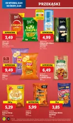 Gazetka promocyjna Lidl - GAZETKA - Gazetka - ważna od 23.04 do 23.04.2025 - strona 48 - produkty: Ketchup, Lajkonik, Chipsy, Chrupki, Bajgle, Crunchips, Lorenz, Chleb, Lay’s, Krakersy