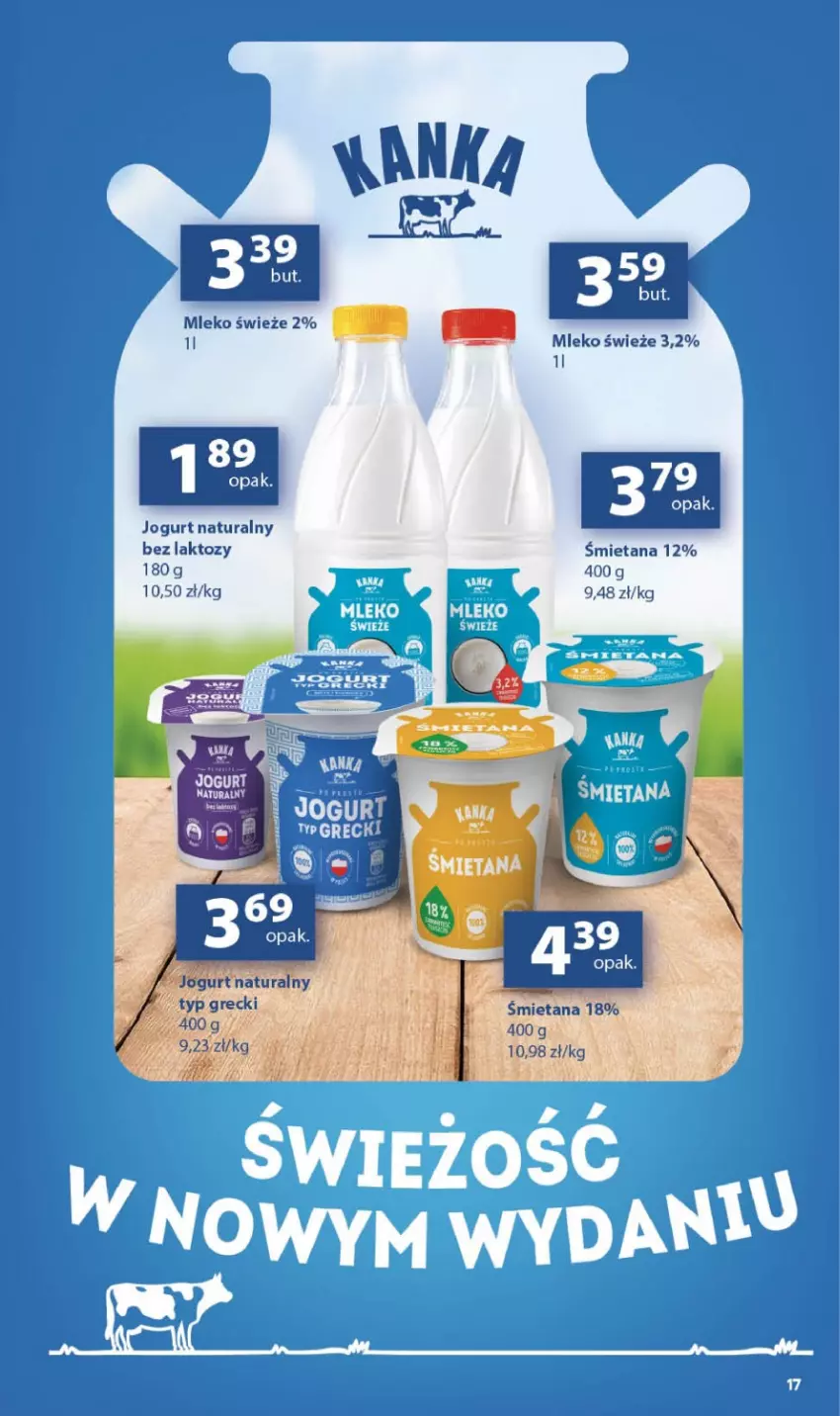 Gazetka promocyjna Delikatesy Centrum - Franczyza DC30 Czwartek - ważna 23.07 do 29.07.2026 - strona 17 - produkty: Jogurt, Jogurt naturalny, Mleko