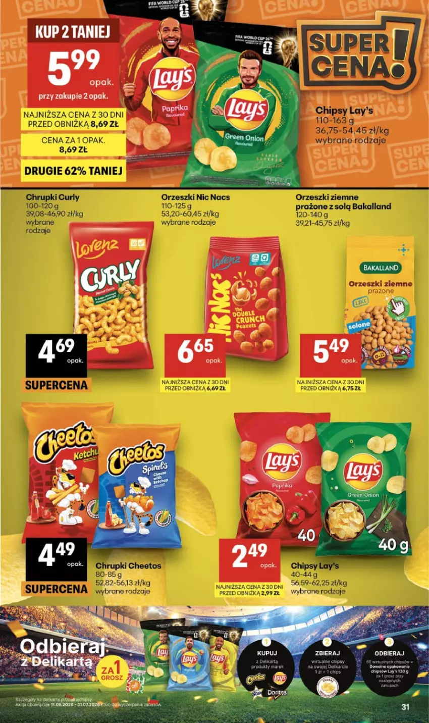 Gazetka promocyjna Delikatesy Centrum - Franczyza DC30 Czwartek - ważna 23.07 do 29.07.2026 - strona 31 - produkty: Chipsy