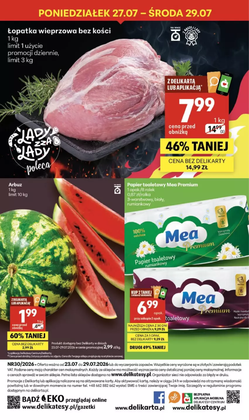 Gazetka promocyjna Delikatesy Centrum - Franczyza DC30 Czwartek - ważna 23.07 do 29.07.2026 - strona 40 - produkty: Arbuz, Gra, Rum