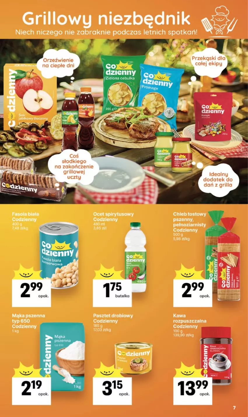 Gazetka promocyjna Delikatesy Centrum - Franczyza DC30 Czwartek - ważna 23.07 do 29.07.2026 - strona 7 - produkty: Chleb, Chleb tostowy, Grill, Kawa, Kawa rozpuszczalna, Mąka, Mąka pszenna, Pasztet